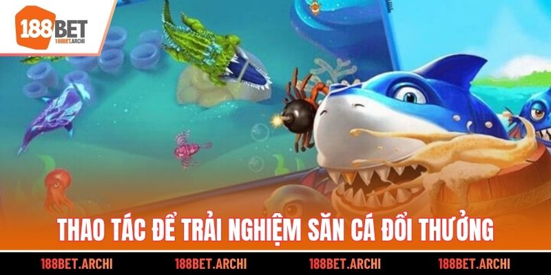 Thao tác để trải nghiệm săn cá đổi thưởng